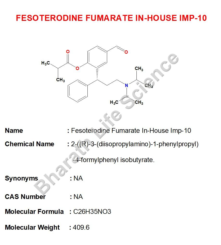 Fesoterodine Fumarate In-House Imp-10